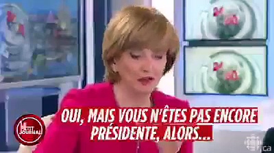 Une journaliste Canadienne corrige sévèrement Marine Le Pen