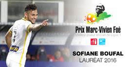 Sofiane Boufal (Maroc) lauréat 2016 du prix Marc-Vivien Foé Rfi - France 24 du meilleur joueur africain de ligue 1