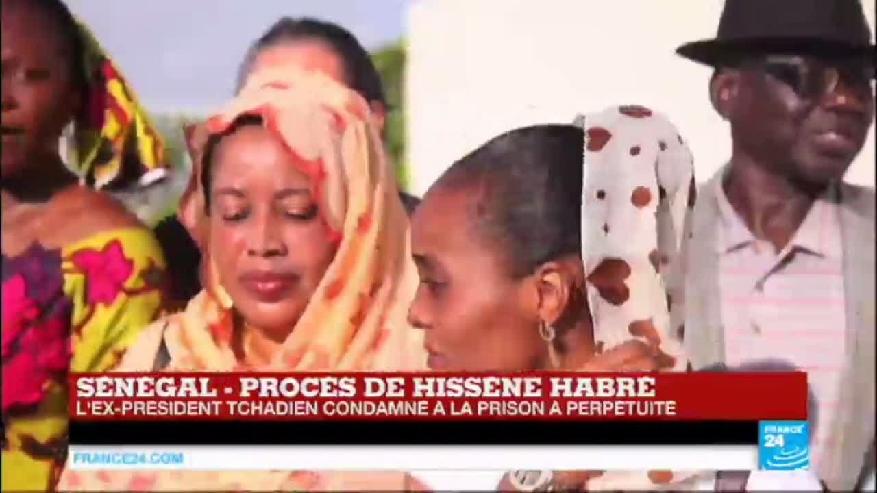 Cris de joie des victimes d'Hissène Habré après sa condamnation à perpétuité