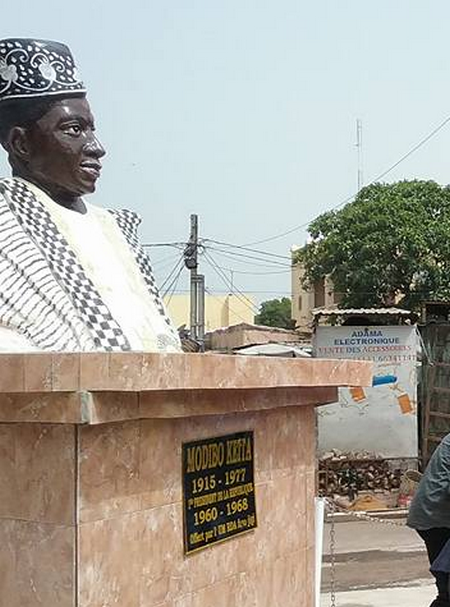 IBK à  l’inauguration de la statue du père de la nation :  "Jamais nous ne cesserons de célébrer Modibo Kéita"