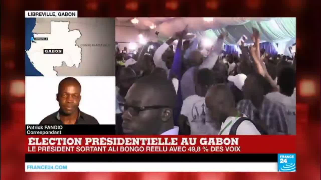 GABON - Affrontements entre manifestants et force de l'ordre après l'annonce des résultats