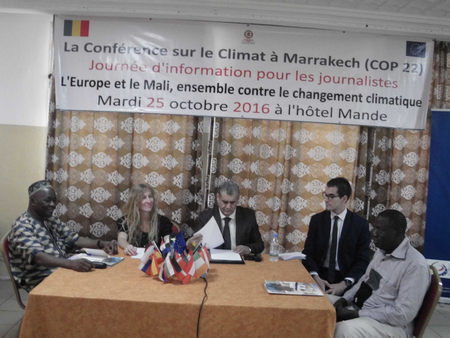 La Conférence sur le climat  à Marrakech (COP 22), les journalistes à l’école de l’UE