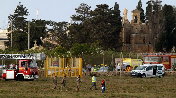 5 morts dans un accident d'avion à Malte