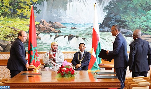 Le Roi Mohammed VI à Madagascar :  Des conventions lient désormais les deux pays