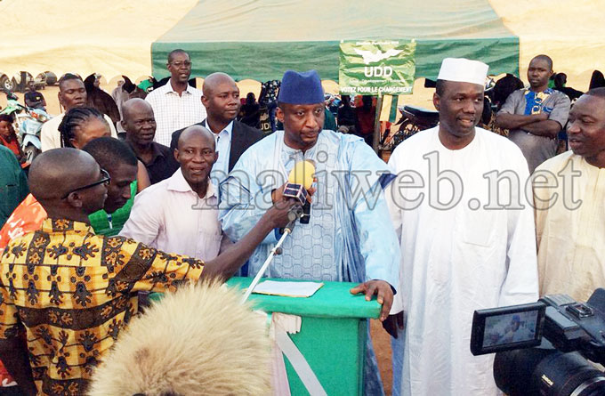 Élections communales  :  Tiéman H. Coulibaly sur le terrain pour soutenir les candidats Udd de Ségou et de Tominian