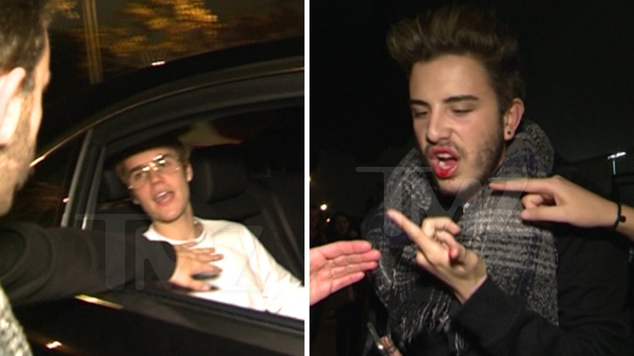 Justin Bieber met une droite à un fan