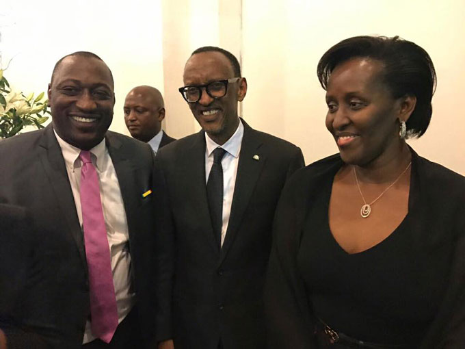 Le patron de IBI Group fier d'être avec le Président Paul Kagamé