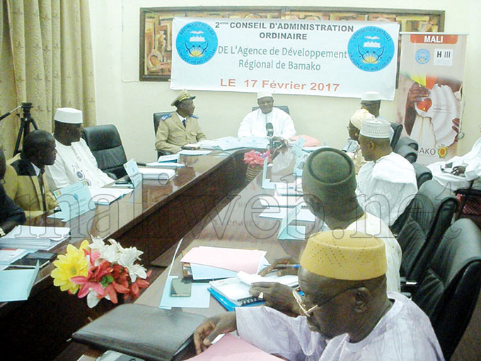 2e Conseil d'administration ordinaire de l'agence de développement régional (ADR) de Bamako Annonce de la construction du marché de Sabalibougou et de la Gare routière de Sogoniko