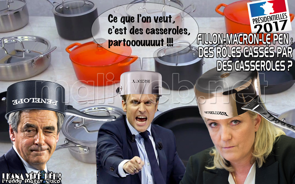 Fillon-Macron-Le Pen: Des rôles cassés par des casseroles