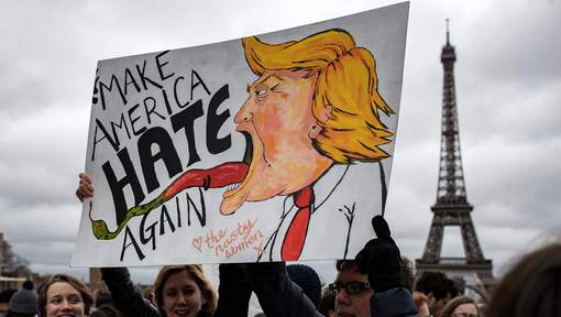 Manifestations contre le décret Trump à Londres, Berlin et Paris