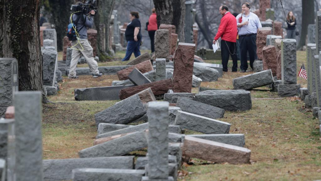 Etats-Unis: profanation d'un cimetière juif à Philadelphie