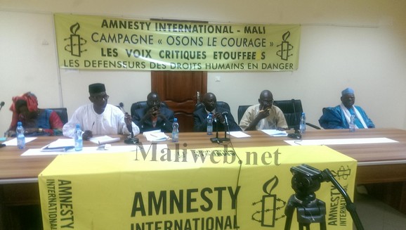 Amnesty international Mali lance la campagne "osons le courage" :  Deux ans de sensibilisation sur la protection des défenseurs des droits de l'Homme