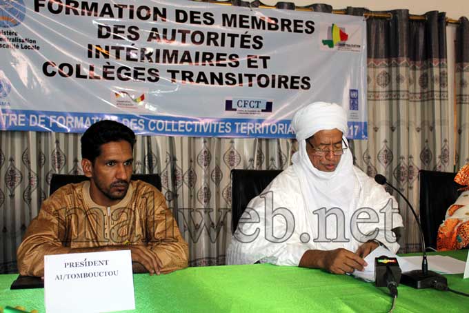 Retour des pouvoirs publics dans les régions du nord du Mali : Les capacités des autorités intérimaires et collèges transitoires  des régions de Tombouctou et de Taoudénit renforcées