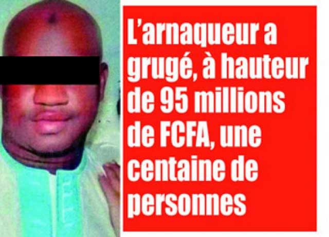 La Brigade d’Investigation Judiciaire met le grappin sur l’escroc Fousseyni Magassouba : L’arnaqueur a grugé, à hauteur de 95 millions de FCFA, une centaine de personnes