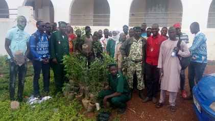 Plantation d’arbres : Le Rotary de Kati reboise la mairie de Koulouba