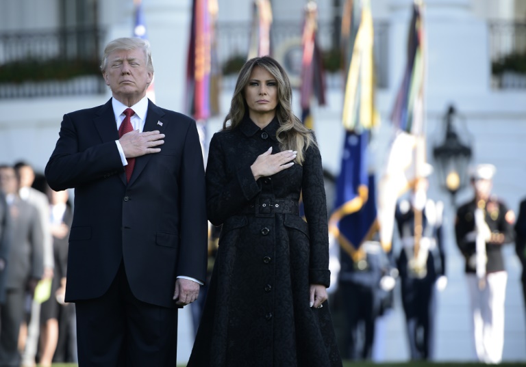 11-Septembre: Trump observe une minute de silence à la Maison Blanche