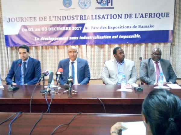 Journée de l’industrialisation de l’Afrique : L’événement prévu du 1er au 3 décembre 2017 prochain à Bamako