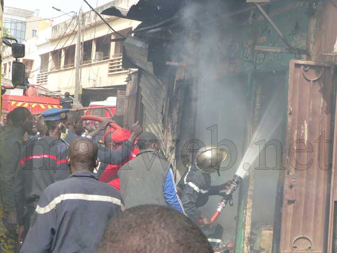 Incendie au grand marché de Bamako : Une grande partie du Marché rose partie en fumée