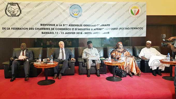 Fédération des chambres de commerce et d'industrie de l’Afrique de l'Ouest(FEWACCI) :  La 5e Assemblée générale ordinaire tenue à Bamako