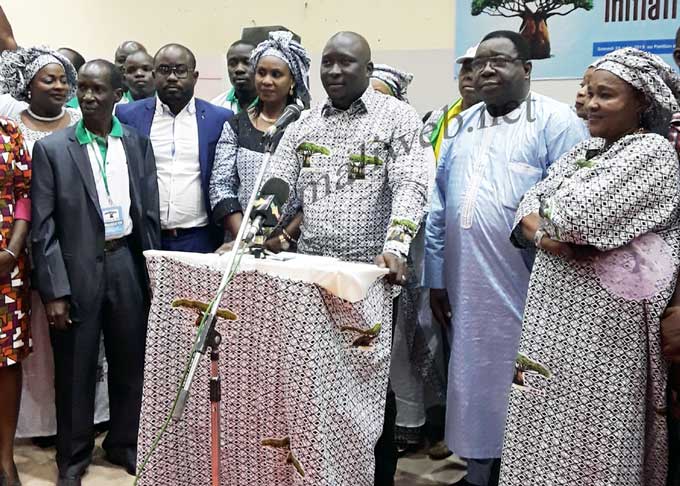 Le président de "L'initiative Ibk 2018" Cheick Sidi  Mohamed Touré lors du lancement de l'association : "Nous allons aider le président IBK à parachever  la mission que le peuple malien lui a confiée"