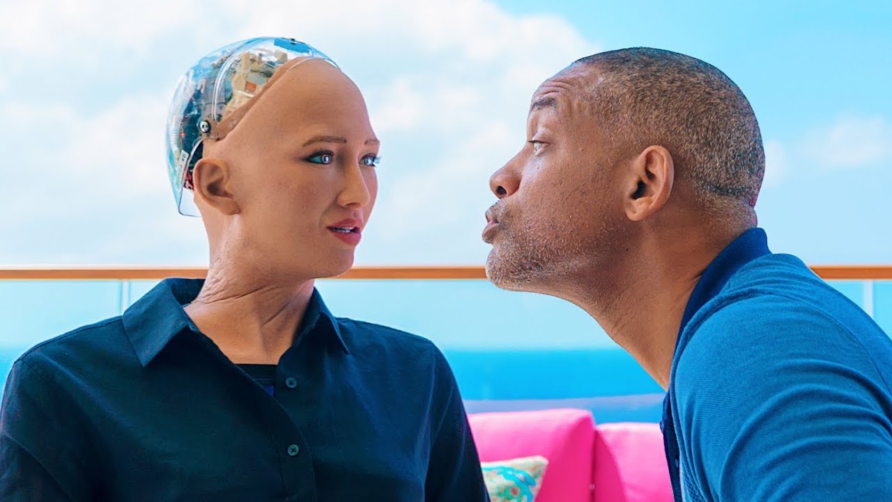 Will Smith tente de séduire un robot et se prend un beau râteau