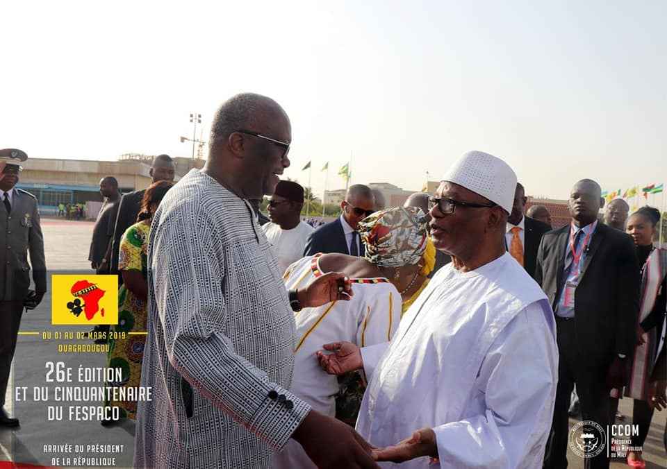 Le Mali présent au rendez-vous du Cinquantenaire du Fespaco:  Le Président IBK est arrivé Ouagadougou, Capitale de la culture africaine