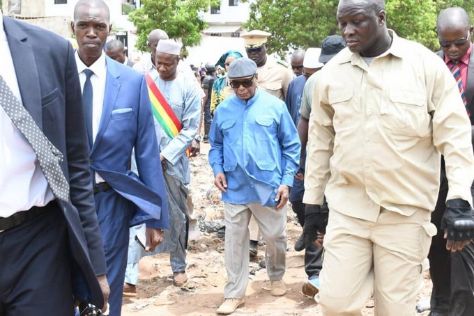 Visite d'IBK aux sinistrés des Inondations de Bamako : IBK engage l’Etat à assumer ses responsabilités, et invite les élus municipaux à être de la partie