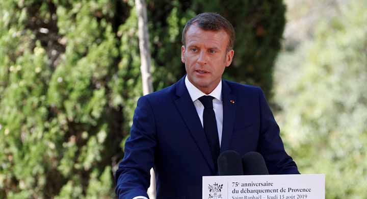 Le Président Macron rend hommage aux soldats africains tombés pour la France (15 août 2019)