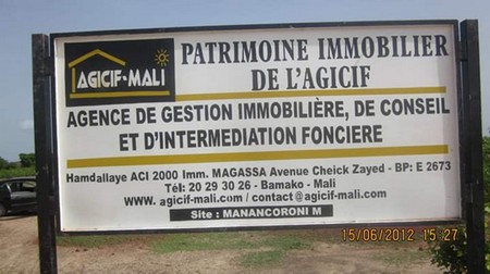 AGICIF-Mali :  Du foncier à l’escroquerie en bande organisée