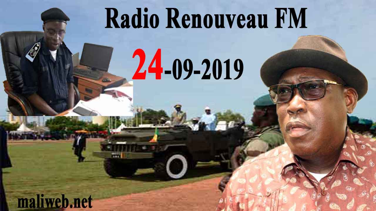 La revue de presse de la Radio RENOUVEAU FM du 24 septembre 2019