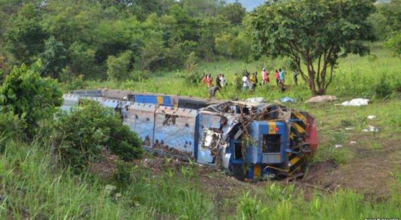 Au moins 50 morts dans le déraillement d'un train en RDC