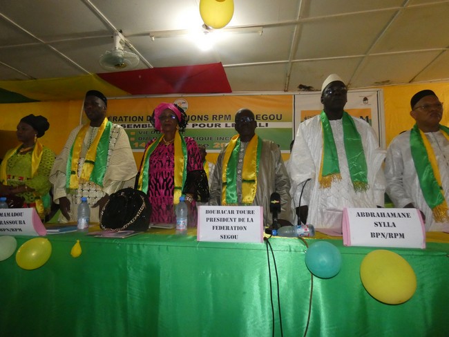 2e conférence régionale de la fédération Rpm de Ségou : la vie du parti et le dialogue politique national  inclusif au menu des débats