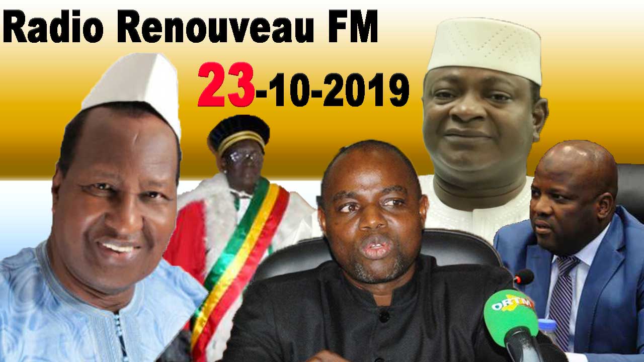 La revue de presse de la Radio Renouveau FM du 23 Octobre 2019