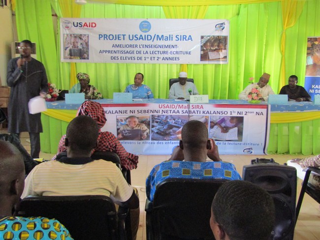 Amélioration de l’apprentissage de la lecture-écriture : Le projet Usaid Mali Sira prime les enseignants performants !