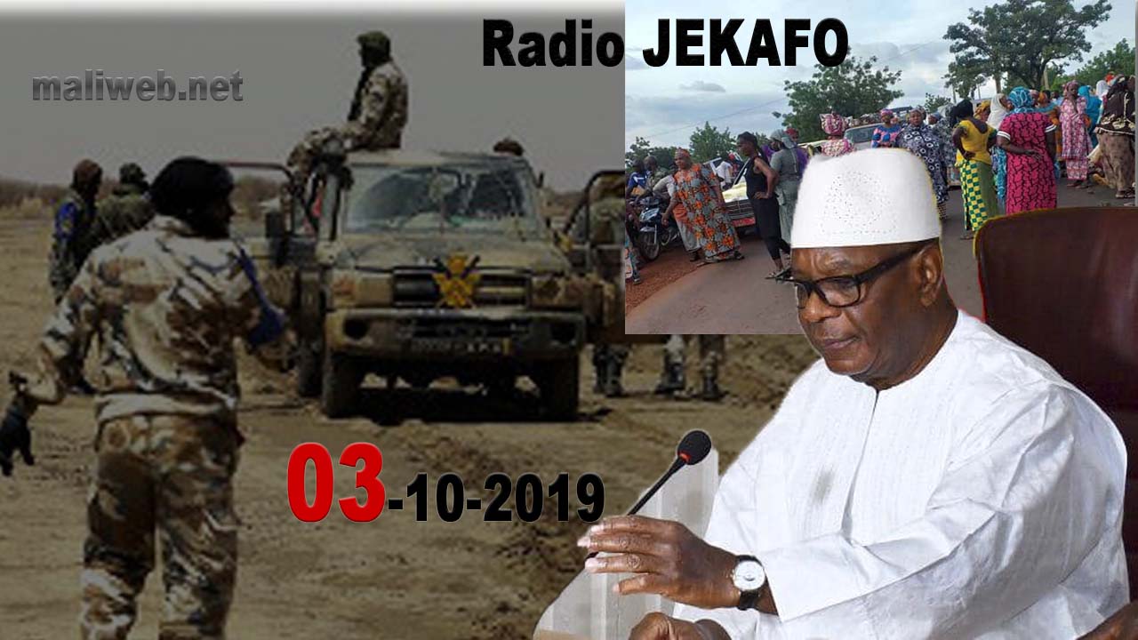 La revue de presse de la Radio JEKAFO du 03 Octobre 2019