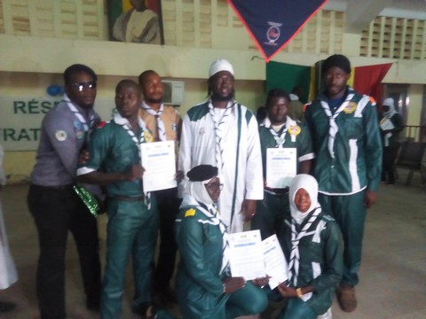 Scouts musulmans soufis Anwar du Mali :  La 1er  promotion baptisée Général Moussa Diawara a été investie hier.