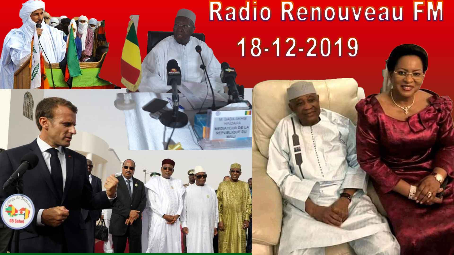 La revue de presse de la Radio Renouveau FM du 18 décembre 2019