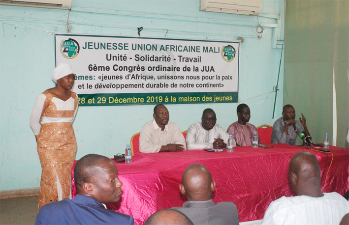 Mali, 6è congrès de l’association Jeunesse Union africaine : Sous le signe de la paix et du développement du continent