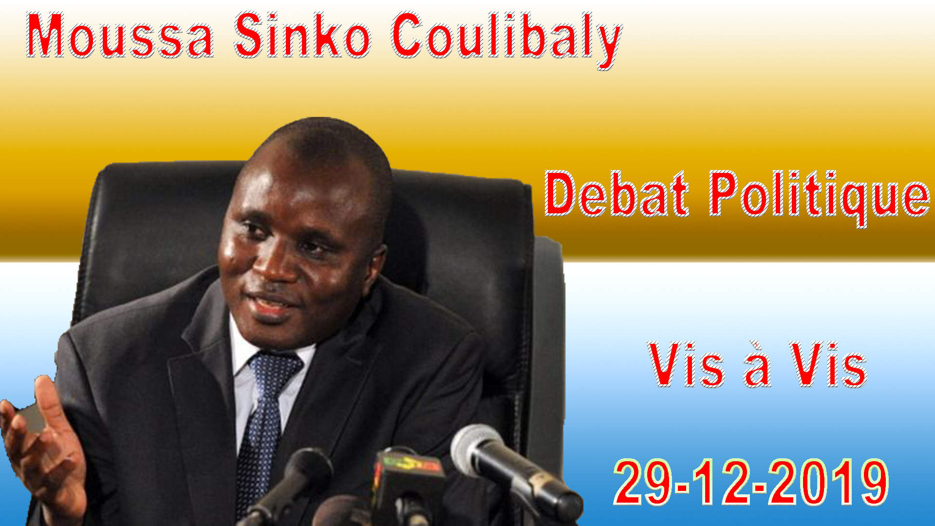 Moussa Sinko Coulibaly, l'invité du débat Politique "Vis à Vis"