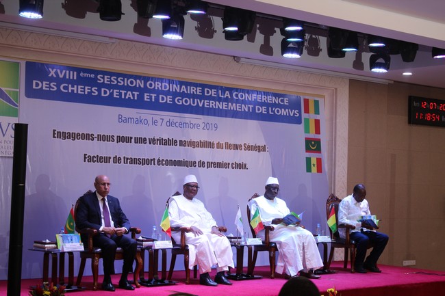 18ème conférence des Chefs d'États  de l’OMVS :   Vers la concrétisation du projet de navigabilité sur le fleuve Sénégal