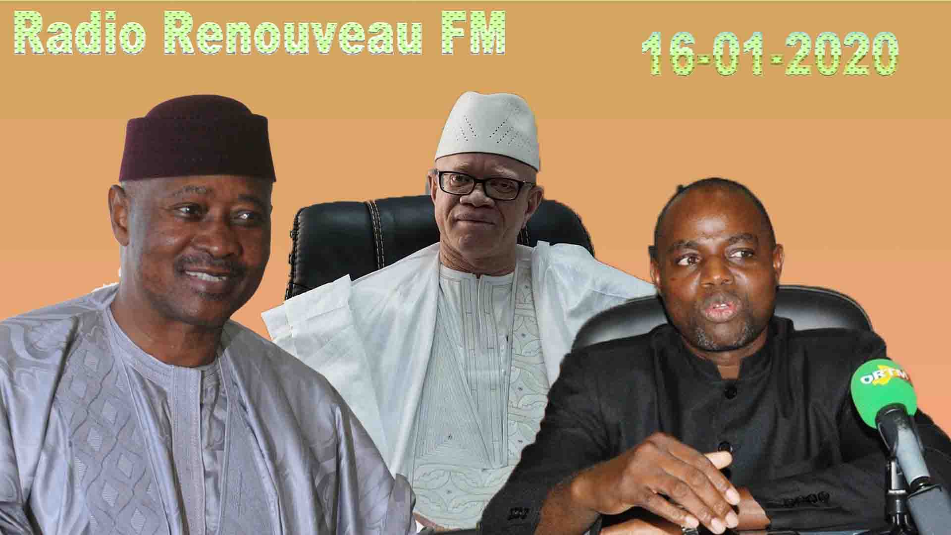 La revue de presse de la Radio RENOUVEAU FM du 16 janvier 2020