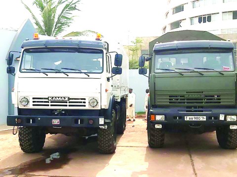 Sécurisation des populations et leurs biens : La société Global Services Mali SARL offre deux camions de transport de troupes au ministère de la Sécurité