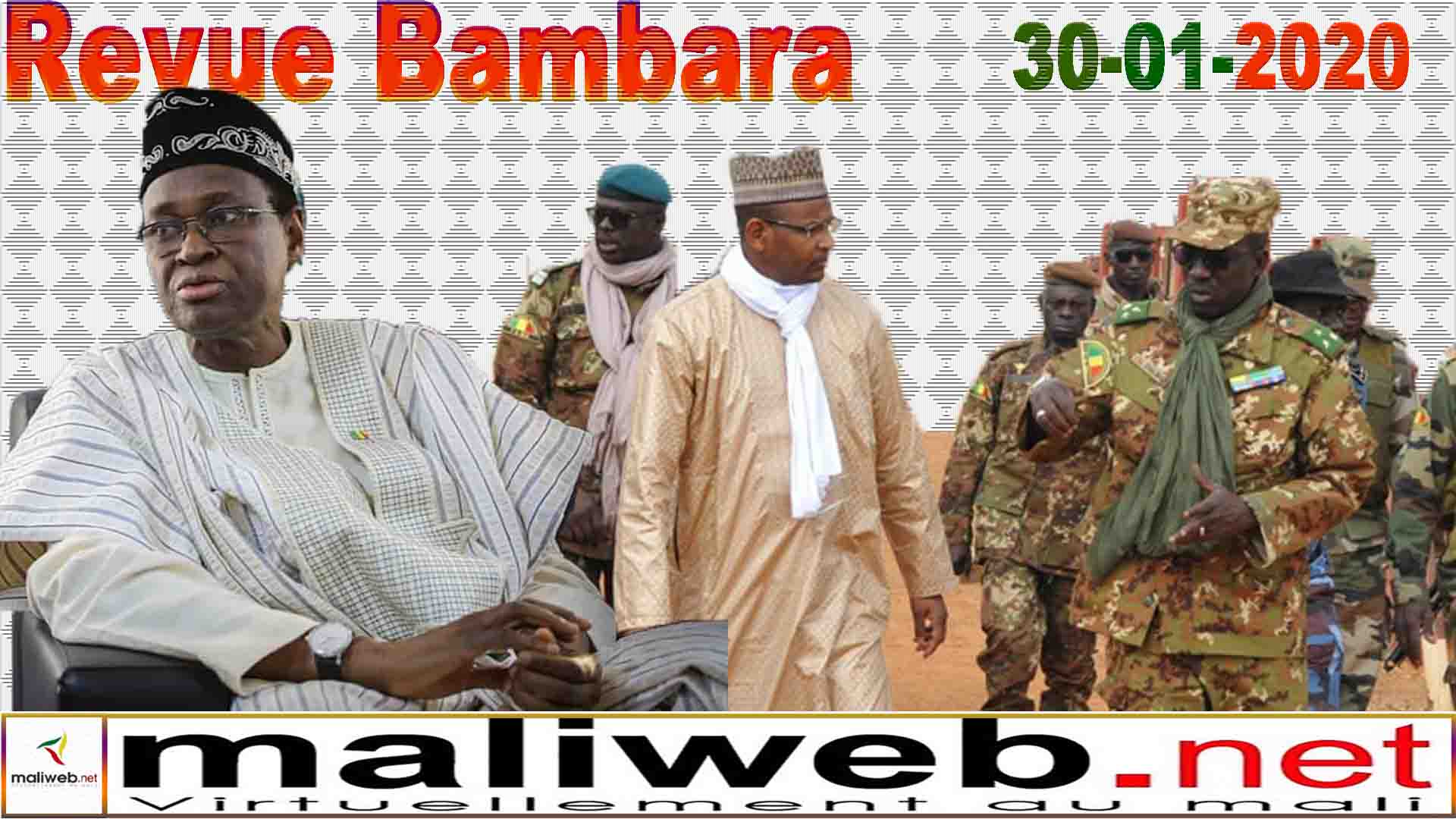 La revue de presse en bambara du 30 Janvier 2020