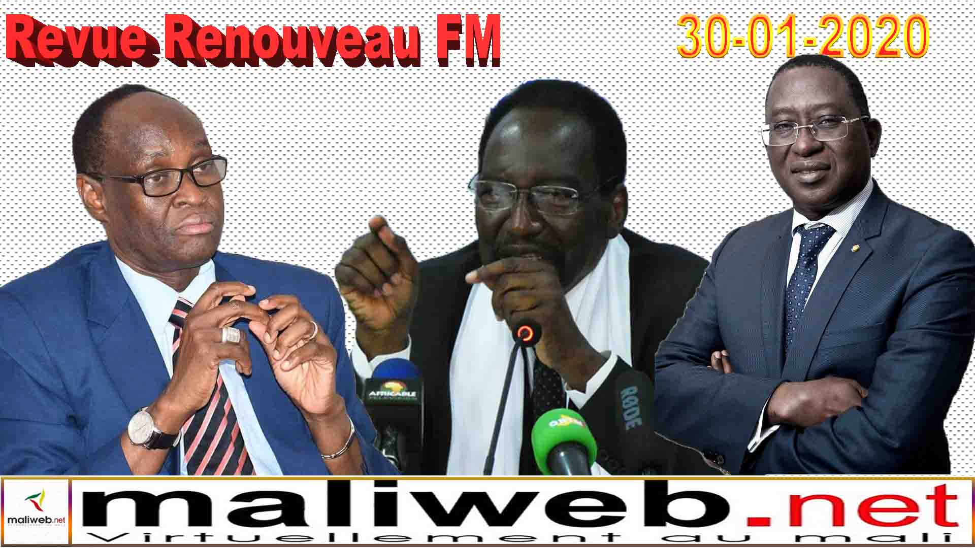 La revue de presse de la Radio Renouveau FM du 30 janvier 2020