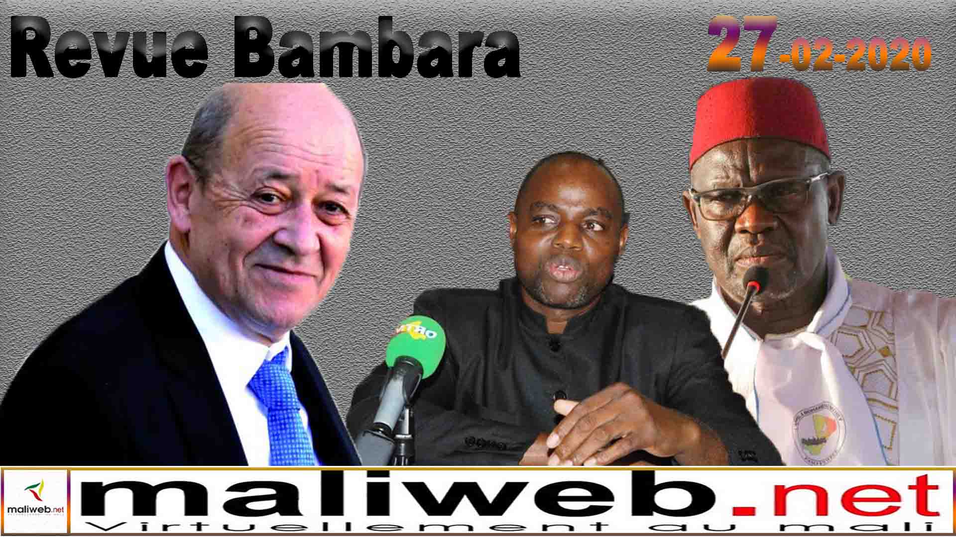 La revue de presse en Bambara du 27 février 2020