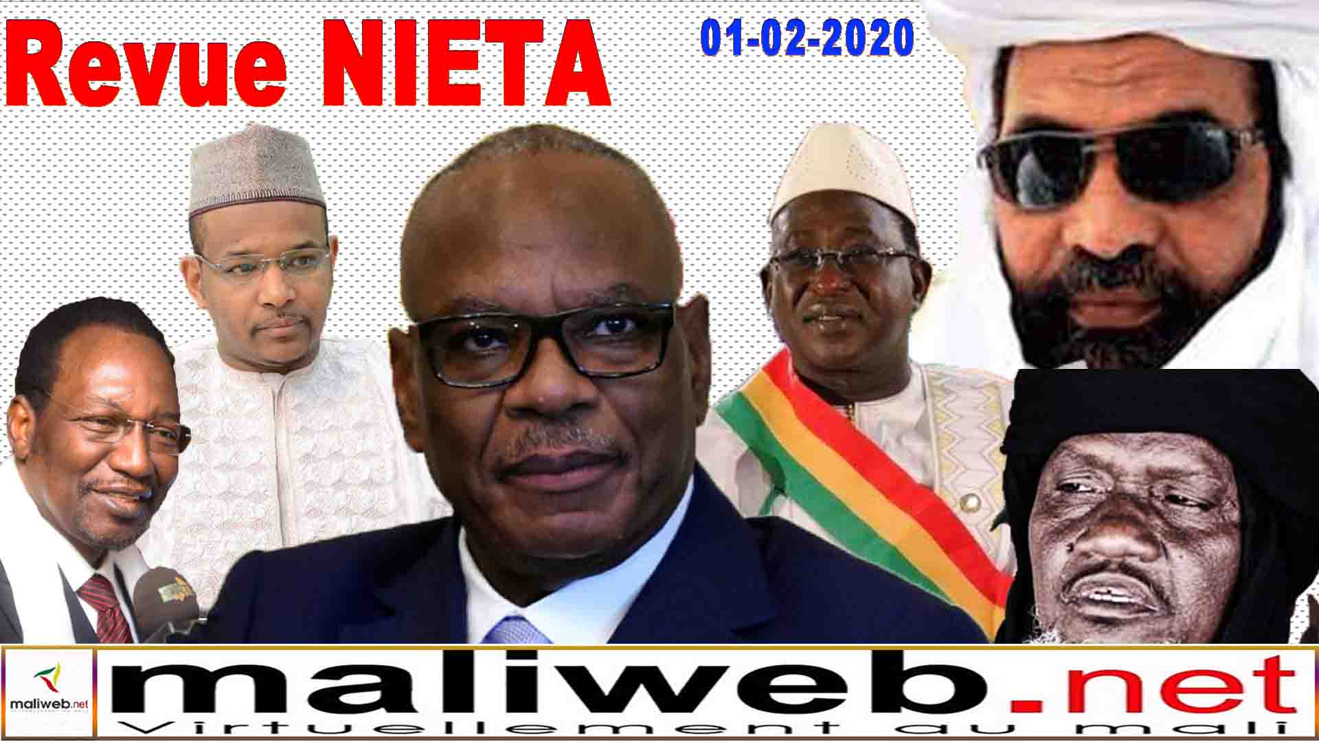 La revue de presse hebdomadaire de la Radio Nieta du 01 février 2020