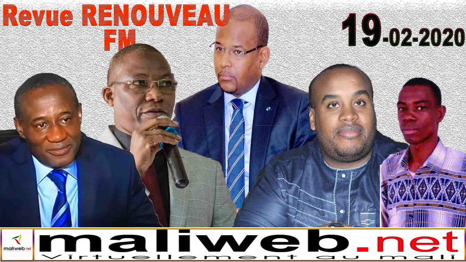 La revue de presse de la RADIO RENOUVEAU FM du 24 février 2020