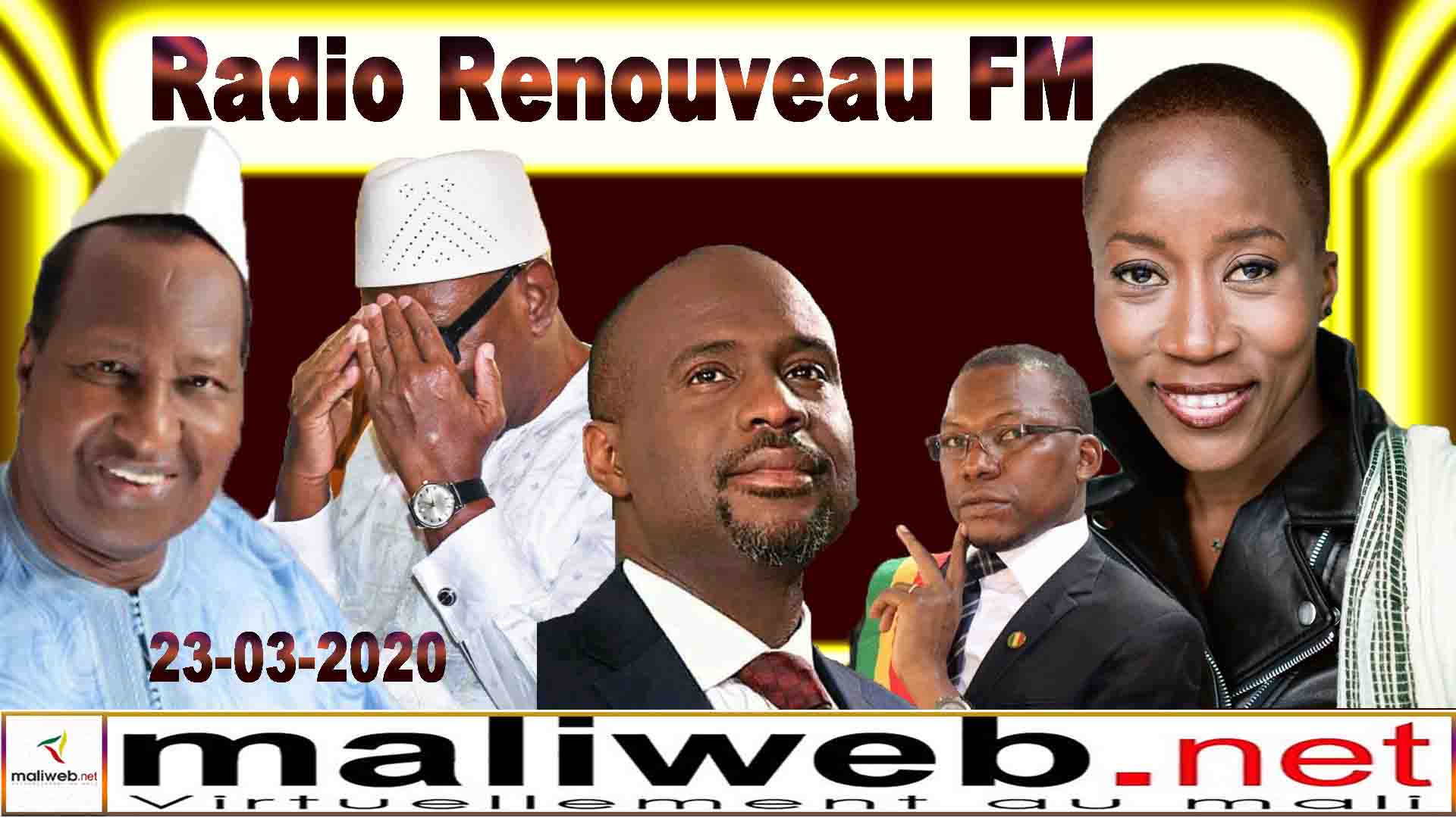 La revue de presse de la RADIO Renouveau FM du 23 Mars 2020