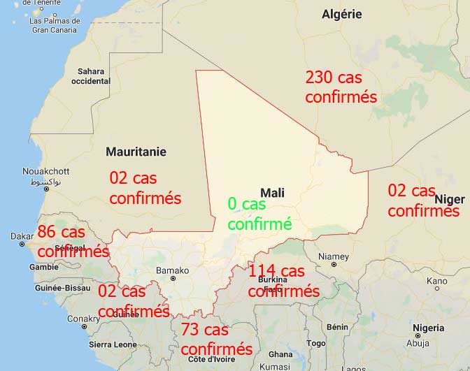 Covid 19: La situation s’empire dans les pays voisins du Mali