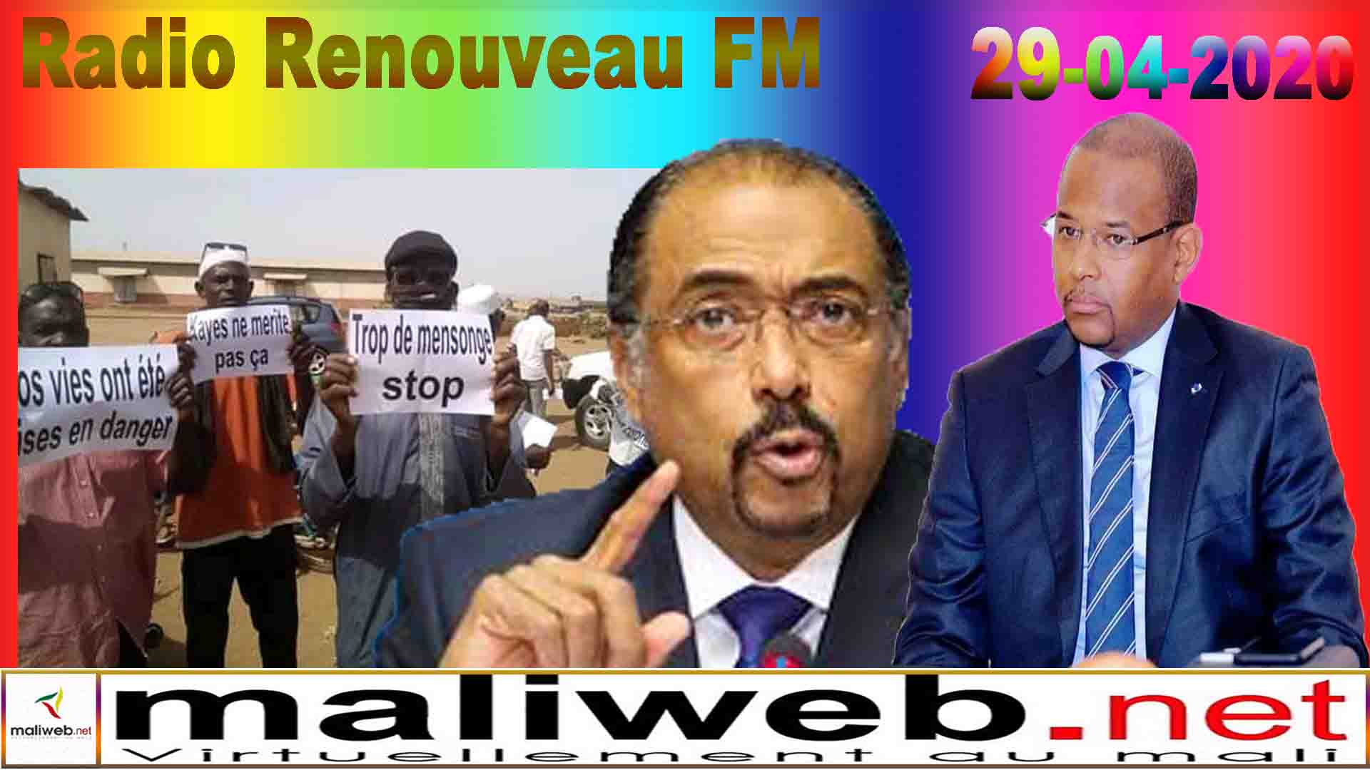 La revue de presse de la Radio Renouveau FM du 29 avril 2020